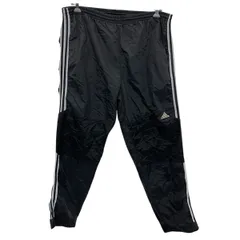 adidas ジャージパンツ L アディダス ブラック イージーパンツ ライン ワンポイント ロゴ スポーティー 古着卸 アメリカ仕入 2504-285