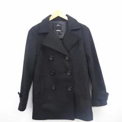 アズールバイマウジー AZUL by moussy ピーコート アウター 無地 ショート丈 長袖 シンプル ウール M ブラック 黒 /MT14のサムネイル