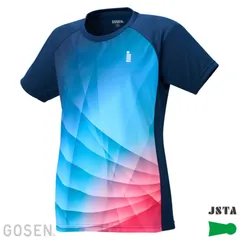 ゴーセン GOSEN レディース ゲームシャツ テニス・バドミントン アパレル(レディース) (T2551)、(17)ネイビー