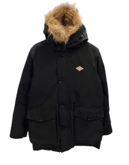 【極美品】ダントン　タッサー　ダウンジャケット　ラクーンファー　2WAY　38 極美品】ダントンタッサーダウンジャケットラクーンファー2WAY38