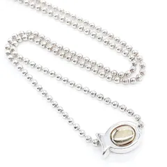 Clio blue クリオブルー ネックレス SILVER 925 シルバー ゴールド コンビ 魚 フィッシュ