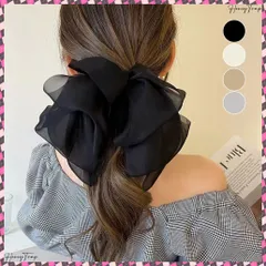 送料無料 ビックリボン バレッタ ヘアアクセ韓国風 おしゃれ ヘアアクセサリー レディース フェミニン まとめ髪 大人かわいいヘアアレンジ 大きめ髪留め リボンクリップ上品 リボンヘアクリップ 髪飾りオフィス通勤 パッチン留め 簡単