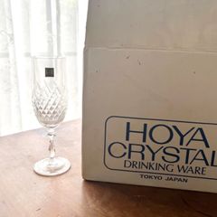 美しいカットグラス　HOYA クリスタルグラス　6脚セット　新品