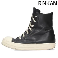 RICK OWENS ハイカットスニーカー 黒/白 美品 40 Rick Owens リックオウエンス ジオバスケット ハイカット