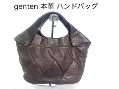 genten   ゲンテン　レザー ハンドバッグ　本革  ブラウン　azMID    6361