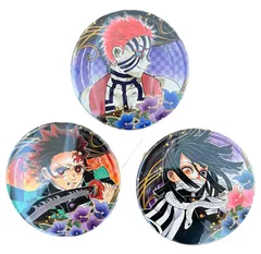 鬼滅の刃  コレクション缶バッジ  3種セット　( 竈門炭治郎 & 猗窩座  & 伊黒小芭内 )