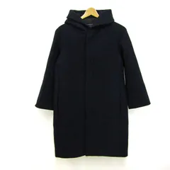 マカフィー トゥモローランド ウールコート フーディ アウター レディース 34サイズ ネイビー系 MACPHEE 【中古】