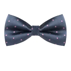 Allegra K 蝶ネクタイ ボウタイ リボン 水玉 柄 パーティー 入学式 結婚式 メンズ レディース ネイビーブルーピンク Free Size