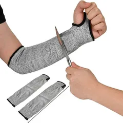 切れない アームカバー 防刃手袋 左右セット 腕 手首 甲 耐刃手袋 作業用 DIY 大工 工場 建設現場 農作業 引っ越し