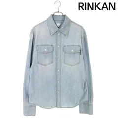 ボッテガヴェネタ サイズ:46  771885 V3N60 ウォッシュドウエスタンデニム長袖シャツ 新古品 SB01 ボッテガヴェネタ 771885 V3N60 ウォッシュドウエスタンデニム長袖