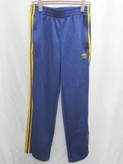 adidas（アディダス）トラックパンツM ジャージ ネイビー✖︎イエロー adidas - adidas トラックパンツ M ネイビー×イエローの通販 by