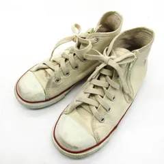 コンバース スニーカー ハイカット オールスター 3C186 シューズ 靴 白 キッズ 男の子用 21サイズ オフホワイト CONVERSE 【中古】
