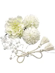 【数量限定】着物 袴 振袖 浴衣 和装 七五三 成人式 卒業式 ドライフラワー 結婚式 花 髪飾り5点セット 全12選 [JZOON]