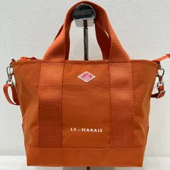 5108　DANTON　ダントン　ハンドバッグ　2way　ショルダーバッグ　 コーデュラキャンバス2WAYトート　LE-MARAIS　オレンジ系　 レディース