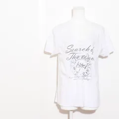 ★美品★ nano universe ナノユニバース トップス　Tシャツ　半袖　プリント　カジュアル　夏  ホワイト 送料無料　古着　レディース