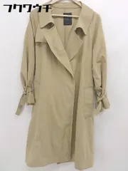 ■ ◎ JEANASIS ジーナシス ウエストベルト付き ラップ コート サイズF ベージュ系 レディース  【1106150011770】