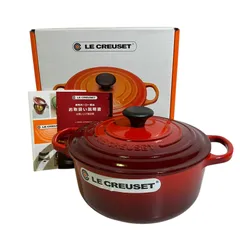ル・クルーゼ　ココット　22㎝　新品未使用品 ル・クルーゼ ココットロンド22センチ新品未使用 アンティーク