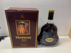 【希少酒！】ヘネシーXO Hennessy 金キャップ　クリアボトル 旧ボトル