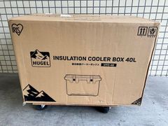 アイリスオーヤマ◆HUGEL 真空断熱クーラーボックス 40L VITC-40【未開封】チャコールグレー