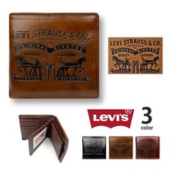 リーバイス Levi's 財布 二つ折り メンズ ラベルパッチデザイン型押し 22518306