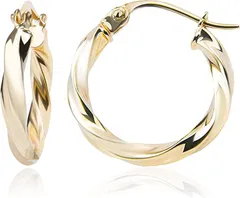 BEAUTY WHITE ピアス フープピアス レディース 金属アレルギー対応 シルバー925( イエローゴールド)