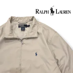 Ralph Lauren ★スウィングトップ ★オフホワイト ★短丈 ★ショート丈 ★ブルゾン ★フルジップ ★ラルフローレン ★ワンポイント ★シンプル ★アメカジ ★ジャケット ★アウター ★古着 ★オールド ★used