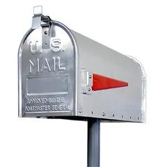 [送料込] life_mart アメリカンポスト U.S. メールボックス ポールスタンド付き 郵便ポスト 郵便受け メールボック スタンド シルバー