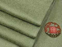 平和屋1■極上　久保田一竹　色無地　鶸茶色　金通し地　さが美・健勝苑扱い　逸品　2s10390