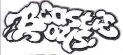 輸入ワッペン★Beastie Boys／ビースティーボーイズ 白文字ダイカット★ロックバンド