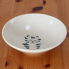 寅さんの皿　手作り陶器