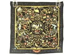 ■新品■未使用■ HERMES エルメス Pierres d'Orient et d'Occident カレ45 プチカレ ガヴロッシュ シルク スカーフ ブラック系 AW5430