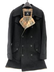 07w18669 BERBERRY BLACK LABEL バーバリー ダッフルコート 黒