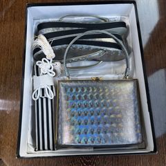 金鷲本舗 キンワシ印 ハンドバッグ 草履 扇子 セット 箱付き おしゃれ 女性用 レディース
