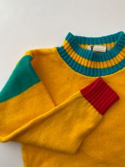 【Size 120】80-90s USA製 JET SET SWEATERS ニット セーター made in USA アメリカ古着　輸入