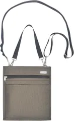 DZTSMART 保冷サコッシュ 縦型 防撥水 防水ジップ 多機能ショルダーバッグ メンズ/レディース対応 軽量 3層断熱 スマホ2台収納 アルミ保冷層 軽量160g 通勤/旅行/登山用/日常使い 5色展開(カーキ,  ミディアム)