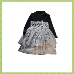 【新着商品】ピアノ 入学式 ワンピース 卒業式 結婚式 韓国子供服 長袖 フォーマル 女の子 レース 春 キッズ 発表会 入園式 Dorababy 結婚式 七五三 可愛い ブラック