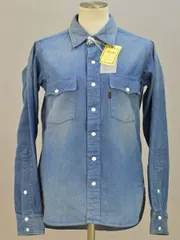 チマラ chimala ユーズド加工 コットン デニム シャツ/ブラウス XXXSサイズ ブルー(VINTAGE) レディース F-M9734のサムネイル
