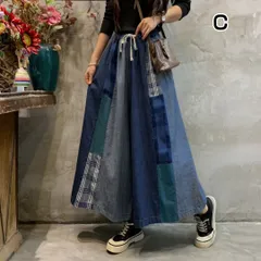 デニムパンツ ワイドパンツ レディース 夏 ガウチョパンツ ロングパンツ ウエストゴム パンツ スカーチョ スカンツ 体型カバー 楽チン カジュアル 大人 普段着 お出かけ gulihua08