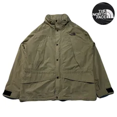 TheNorthFace ザノースフェイス NylonJacket ナイロンジャケット Hoodie パーカー フード収納 Embroidery 両面刺繍ロゴ ワンポイント Drawcord ドローコード Ivory アイボリー L