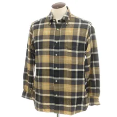 【中古】ギローバー GUY ROVER International Gallery BEAMS別注 チェック ボタンダウン カジュアルシャツ ベージュxグレー【サイズ41】【メンズ】