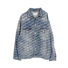 BALENCIAGA バレンシアガ BBモノグラム デニムジャケット ◇SALE◇直営店◇【BALENCIAGA】BBモノグラム デニムジャケット