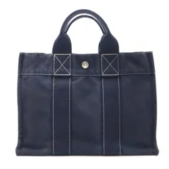 美品✦HERMESドーヴィルPM NAVY 紺 トートバッグ✴︎クリーニング済 美品✦定番人気色✦HERMES エルメス ドーヴィルPM NAVY 紺