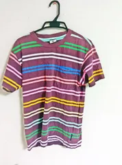 Columbia コットン Tシャツ ボーダー柄 Mサイズ コロンビア メンズ