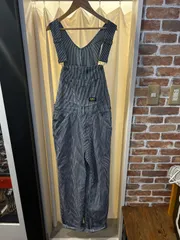 オシュコシュ OSHKOSH オーバーオール デニム生地オーバーオール ワークパンツ ストライプ サイズ28 A-753