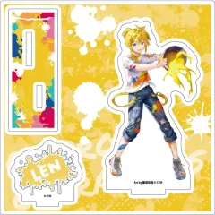 【中古】アクリルスタンド・アクリルパネル 15.鏡音レン(ペンキver.) 書き起こしイラスト アクリルスタンドプレート 「ピアプロキャラクターズ」