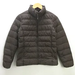 Q■美品■ユニクロ/UNIQLO ウルトラライト ダウンジャケット■茶【レディースS】LADIES/13【中古】