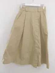 ◇ FREDY REPIT フレディ レピ タック ロング フレア スカート サイズ36 ベージュ系 レディース P  【中古】 【1210030007927】
