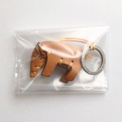 La Cuoieria トスカーナレザー 牛革キーホルダー バク