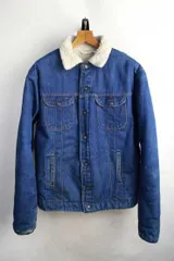 1970年代 KEY デニム ボア ジャケット（Gジャン）【44】（【XXL】相当）オーバーサイズ【古着】【中古】【メンズ】【レディース】【ヴィンテージ】 【ビンテージ】 【vintage】 70’s 70s アメカジ  カバーオール リーバイス Levi's