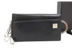 ■美品■ dunhill ダンヒル レザー 6連 キーケース 鍵入れ メンズ ブラック系 DK1093
